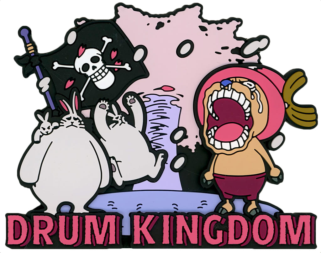 DRUM KINGDOM Rubber Magnet One Piece The Throne of Power Ichiban Kuji F-2 Prize, Approx. 8 cm