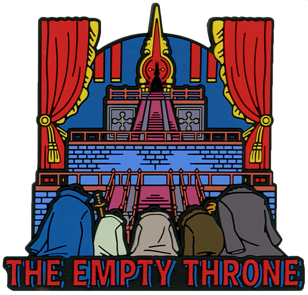 The Empty Throne Rubber Magnet from ONE PIECE The Throne of Power Ichiban Kuji F-7 Prize, Approx. 8 cm, BANDAI SPIRITS