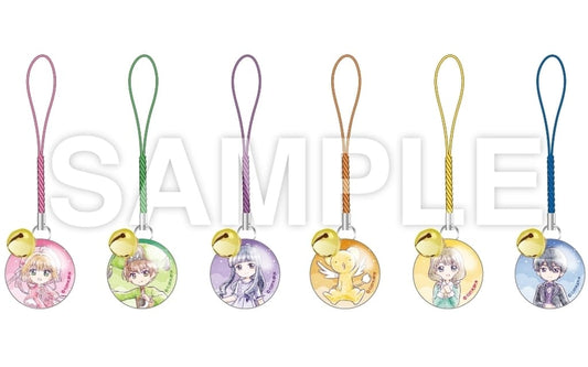 Cardcaptor Sakura: Clear Card Arc Glass Bell Charm Set of 6 - Smarprise - Approx. 32 mm Glass Charms (Used)