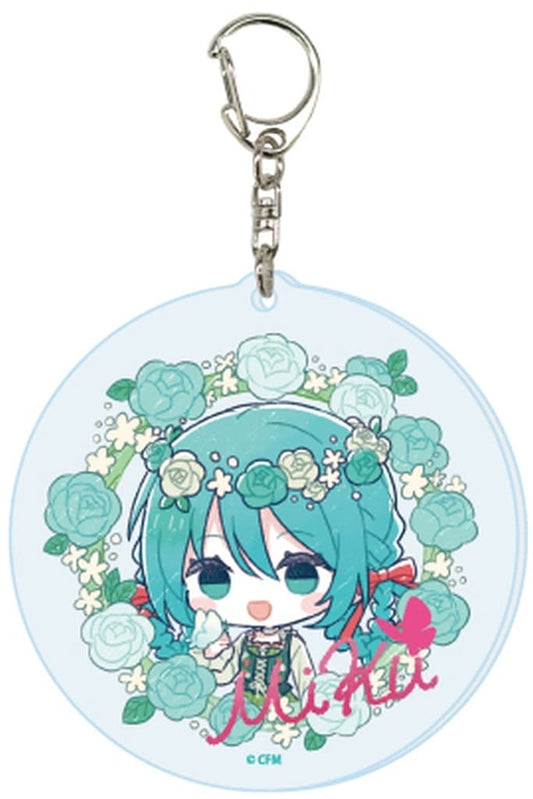Hatsune Miku Piapro Characters Acrylic Keychain - Picnic ver. (GraffArt Illustration, A3) 65mm Pre-owned