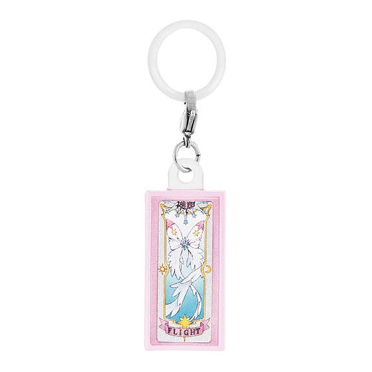 Clear Card (Flight) Strap Keychain - Cardcaptor Sakura Mejirushi Accessory 2 - Bandai - Approx. 30 mm (Pre-owned)