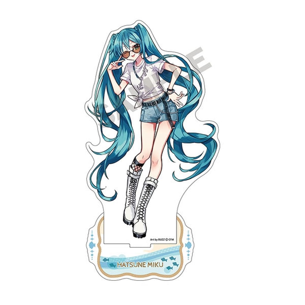 Hatsune Miku Acrylic Stand - "Retro☆Kobe 2025" Event Goods by Crux (Approx. 17.3cm, Used)