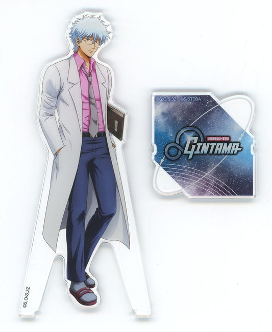 Ginpachi Sakata Acrylic Stand - Gintama 3-Z Ginpachi Sensei Official Acrylic Stand by Bandai Namco Pictures (Approx. 103 x 149 mm, Pre-owned)