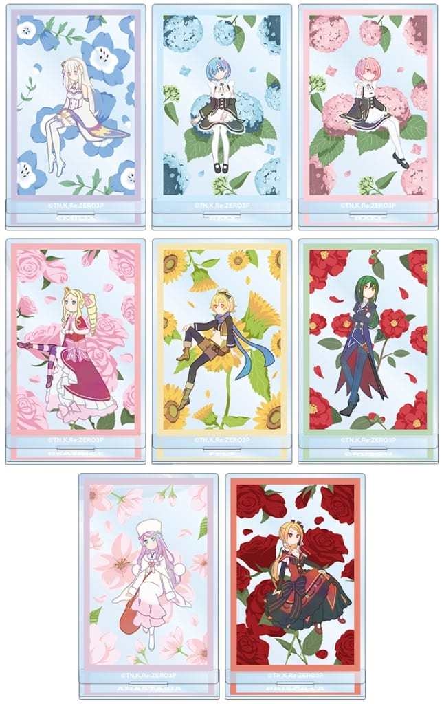 Re:ZERO -Starting Life in Another World- Botania Acrylic Stand Full Set of 8