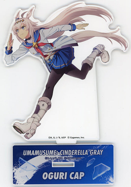 Oguri Cap Acrylic Stand TOPPA BASE AKIBA x Umamusume Cinderella Gray POP UP SHOP