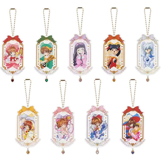 Cardcaptor Sakura 25th Anniversary Trading Acrylic Keychain Full 9-Piece Set - Good Smile Moment - Approx. 80 mm