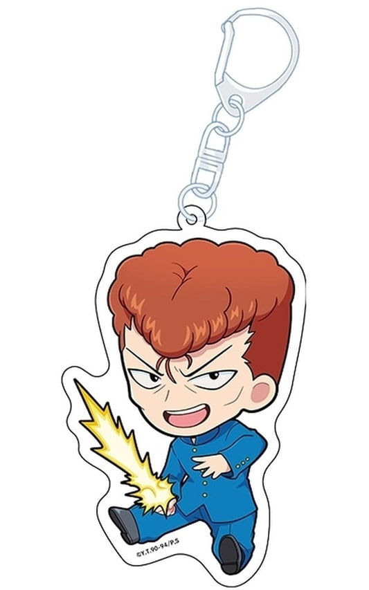Kazuma Kuwabara Acrylic Keychain (Petan Ningen) - Yu Yu Hakusho - Penguin Parade - Approx. 90 mm (Pre-owned)