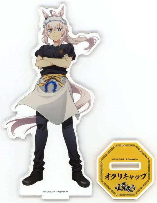 Oguri Cap (Ramen Shop ver.) Acrylic Stand — Umamusume: Cinderella Gray × Yarō Ramen Collaboration — A3 Maker, 165×80mm