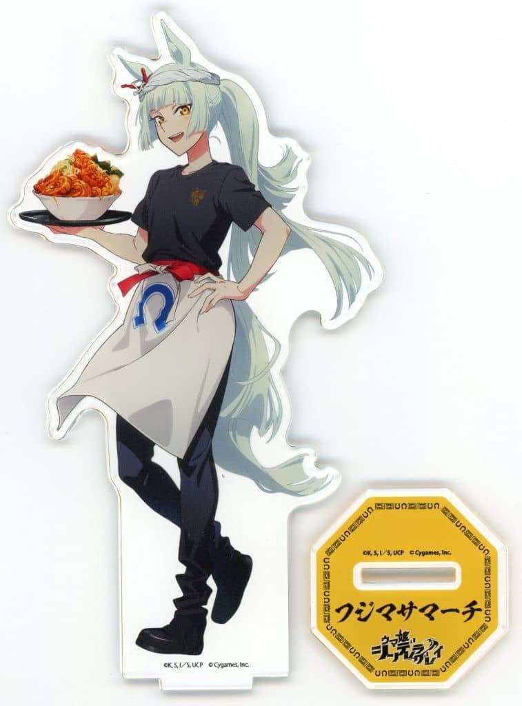 Fujimasa March Ramen Shop Illustration Acrylic Stand - Umamusume: Cinderella Gray (A3, 165×90mm, Pre-owned)