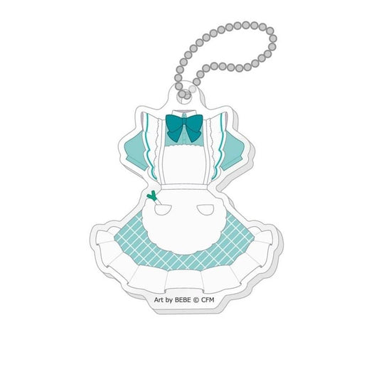 Hatsune Miku Costume Acrylic Keychain - Concept Cafe Ver. VOCALOID (Caravan) Pre-owned