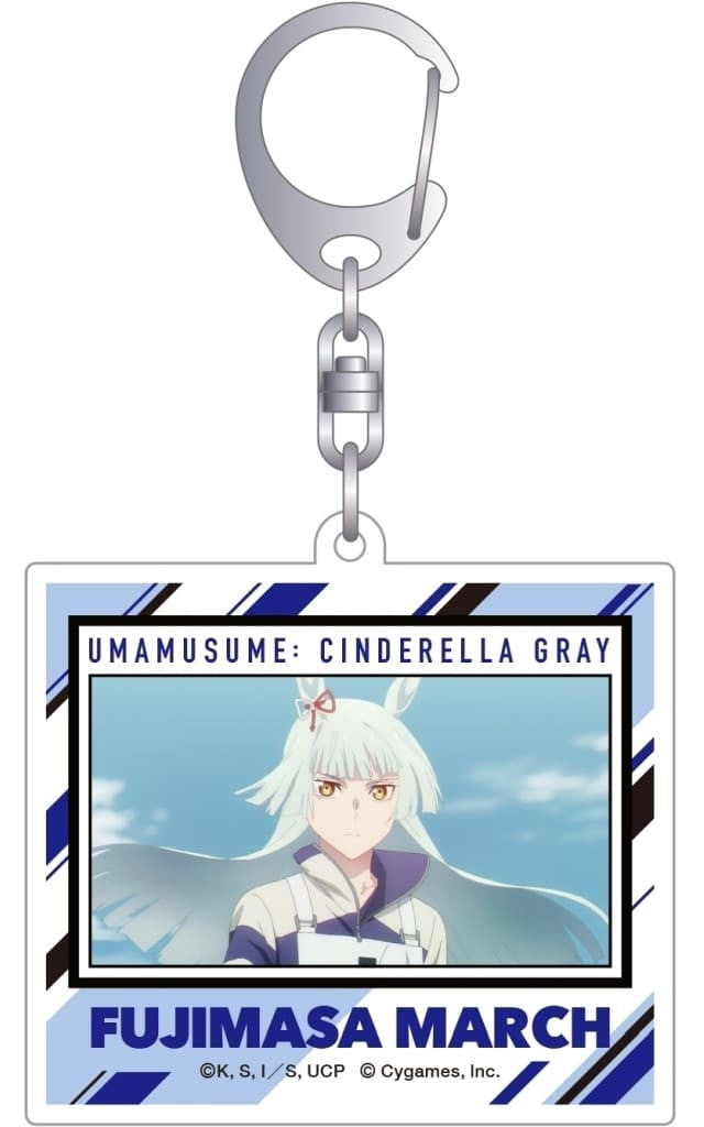 Fujimasa March Acrylic Keyholder - Umamusume: Cinderella Gray (Movic) 6.5cm Pre-owned