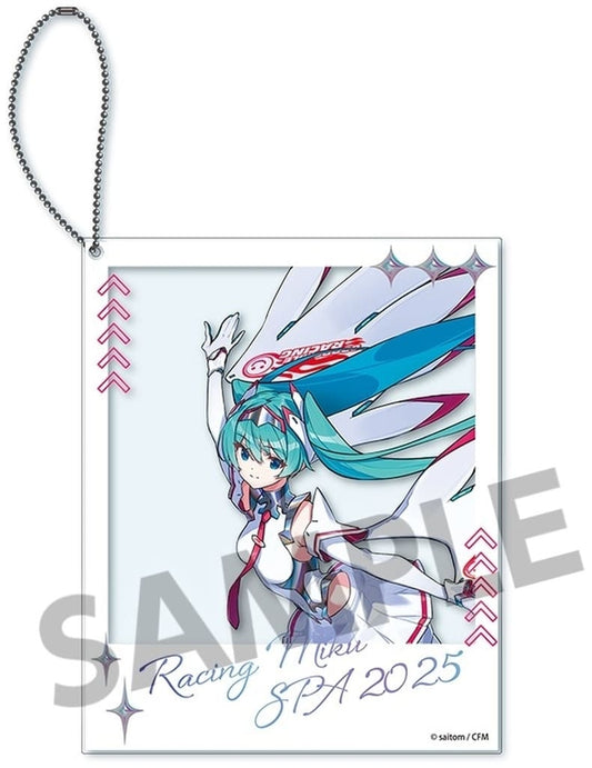 Racing Miku SPA 2025 Key Visual 2 Ver. Polaroid-style Acrylic Keychain - Hatsune Miku GT Project (Hobby Stock) Pre-owned Approx. 108 mm