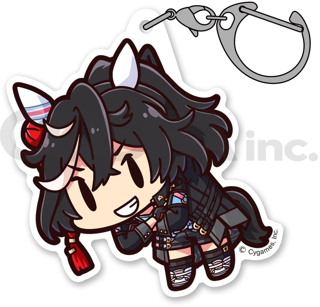 Katsuragi Ace Acrylic "Pinched" Keychain Charm - Cospa - Umamusume Pretty Derby - ~60mm (Pre-owned)
