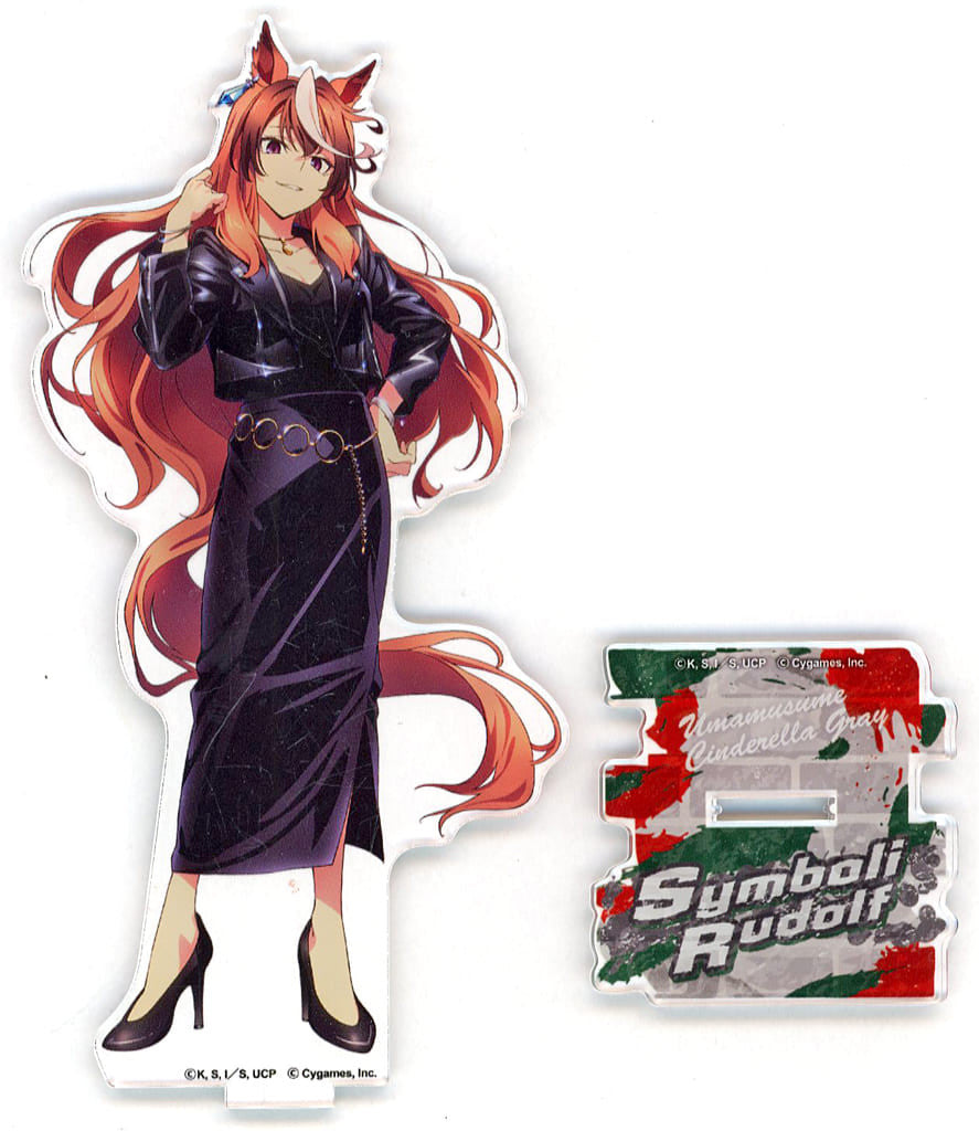 Symboli Rudolf Acrylic Stand - Umamusume: Cinderella Gray POP UP SHOP -rebellious style- (Happinet, 150×85mm)