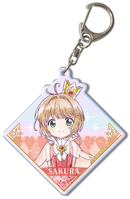 Design03 Sakura Kinomoto Aurora Acrylic Keychain - Cardcaptor Sakura: Clear Card Arc - License Agent - Approx. 50 x 50 mm (Pre-owned)