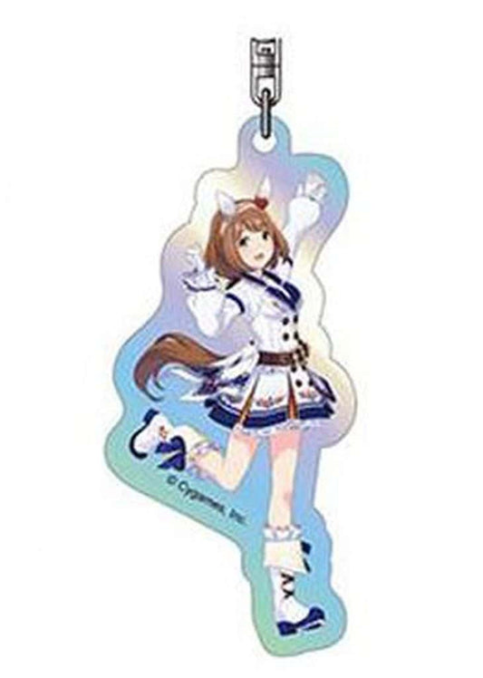 Yukino Bijin Aurora Acrylic Keychain - Umamusume: Pretty Derby D BOX (Hase·Pro / Bandai, Used, 81×38×3mm)