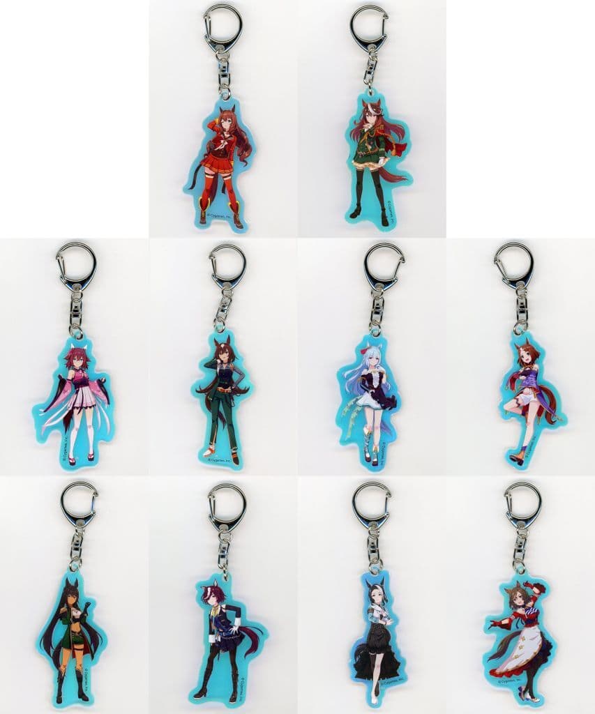 Umamusume Pretty Derby Aurora Acrylic Keychain E BOX Complete Set