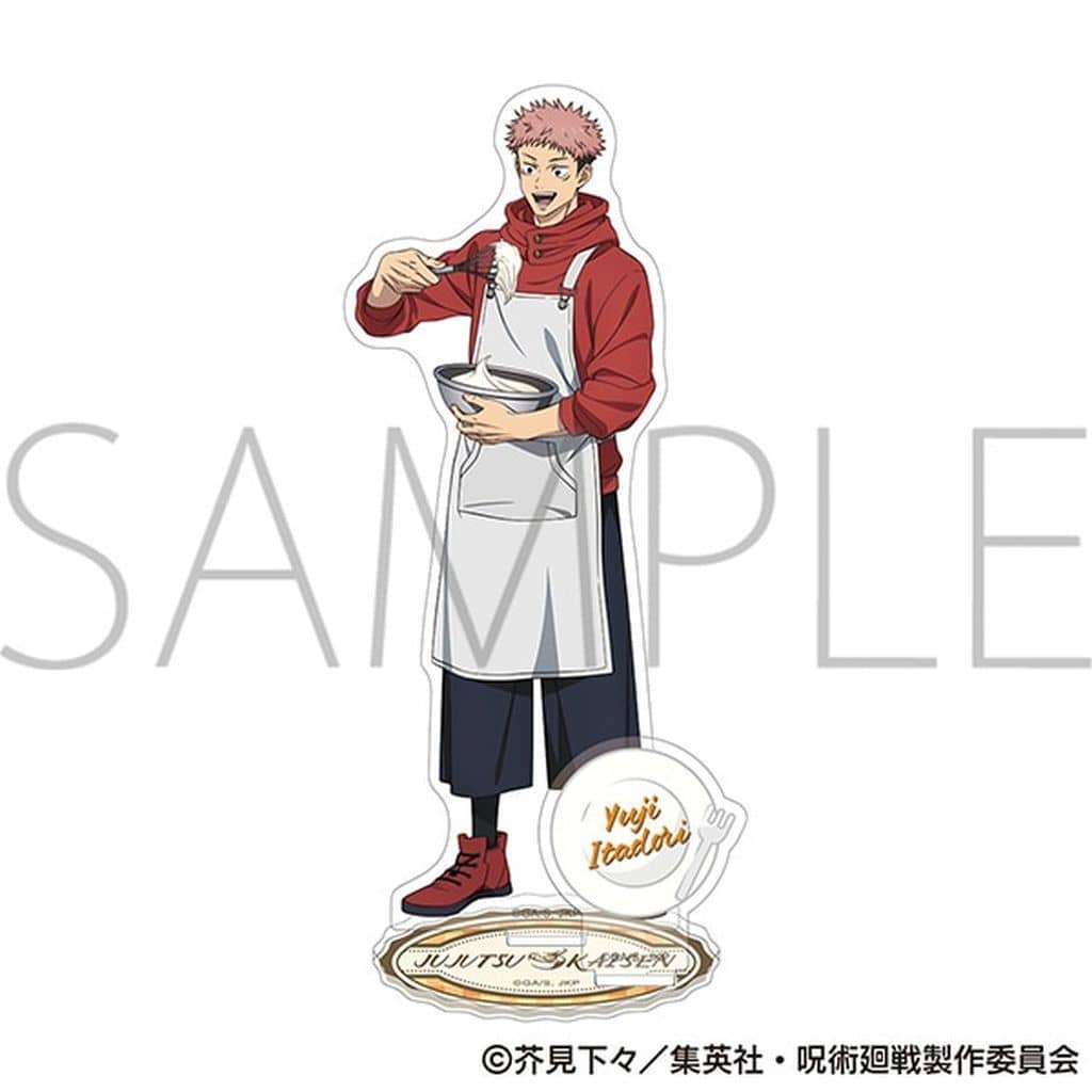 Yuji Itadori Acrylic Stand — Cooking Practice Ver. (Movic) | Jujutsu Kaisen Season 2 — Approx. 10 x 18 cm