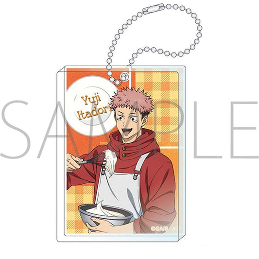 Yuji Itadori Acrylic Block Keychain Cooking Practice Ver. - Jujutsu Kaisen (Season 2) Movic, Approx. 5 x 7 cm