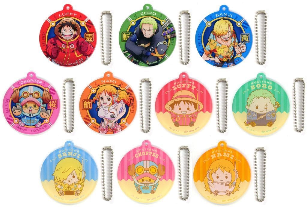 One Piece Straw Hat Store Acrylic Charm 10-Piece Set J Prize