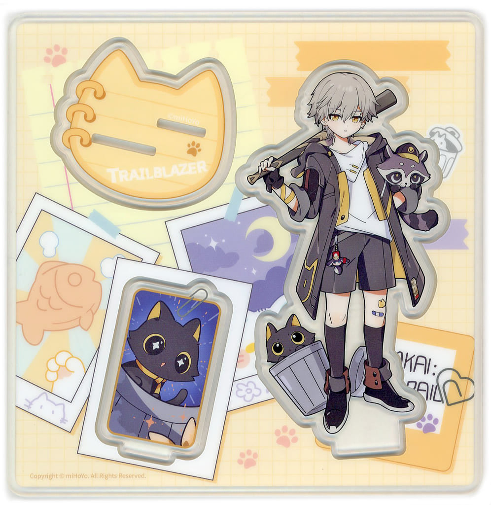 Honkai: Star Rail Male Trailblazer Chibi Cat Series Acrylic Stand