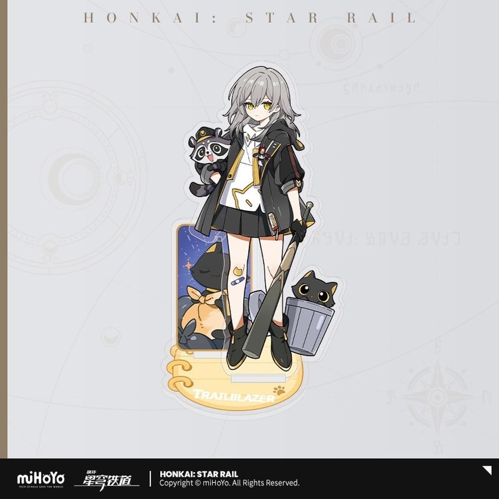 Honkai: Star Rail Female Trailblazer Chibi Cat Acrylic Stand