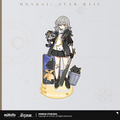 Honkai: Star Rail Female Trailblazer Chibi Cat Acrylic Stand