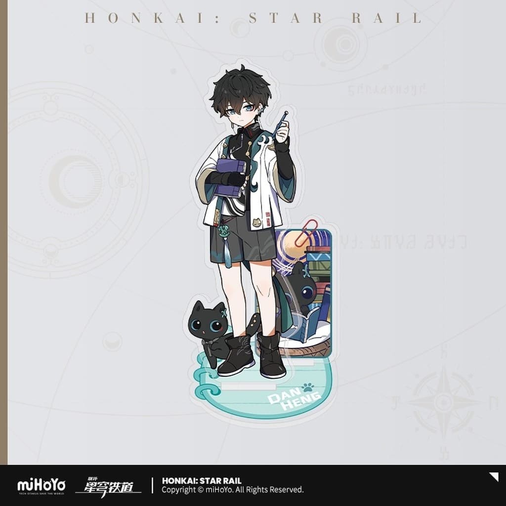 Dan Heng Chibi Cat Series Acrylic Stand - Honkai: Star Rail