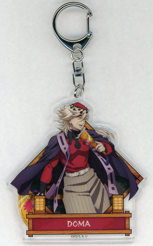 Doma Acrylic Charm (Akaza Reappearance) - Demon Slayer: Kimetsu no Yaiba Movie Goods by Aniplex, Approx. 80 x 80 mm (Pre-owned)