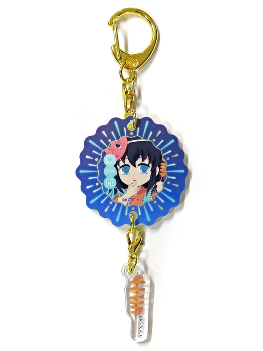 Muichiro Tokito Glow-in-the-Dark Acrylic Charm - Demon Slayer: Kimetsu no Yaiba (Approx. 42 x 42 mm) - Pre-owned ufotable Cafe Event Item