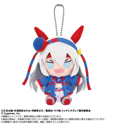 Tamamo Cross Chibi Sitting Plush Mascot - Umamusume: Cinderella Gray - Bandai Namco Nui - H110mm (Pre-owned)