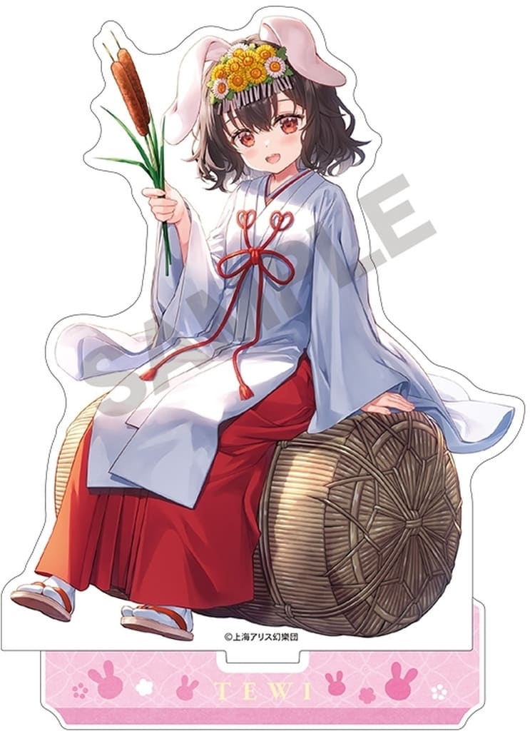 Inaba Tewi (2025 Spring) Acrylic Stand - Touhou Project - Crux Brand - 0.3 cm x 7 cm x 0.3 cm (Collector Item)