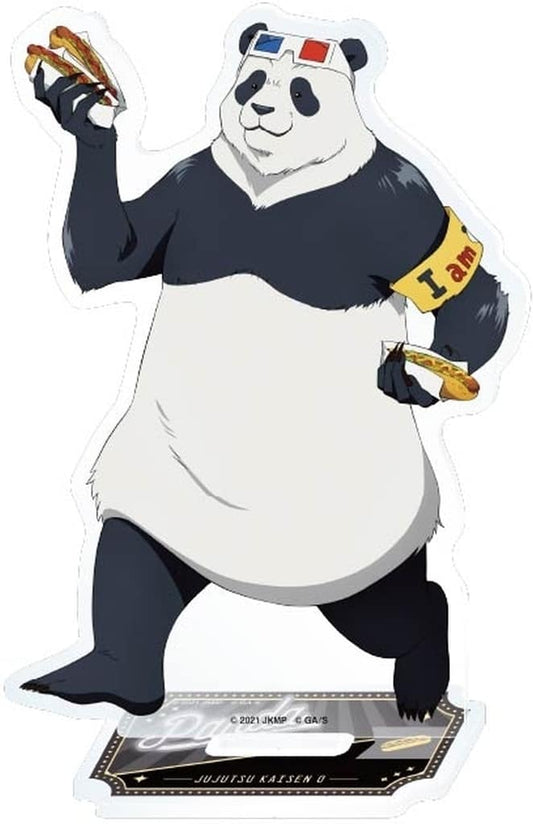 Panda Acrylic Stand - Jujutsu Kaisen 0 Movie Illustration by Ensky (Approx. 165 x 116 x 3 mm) - Pre-owned, No. 4