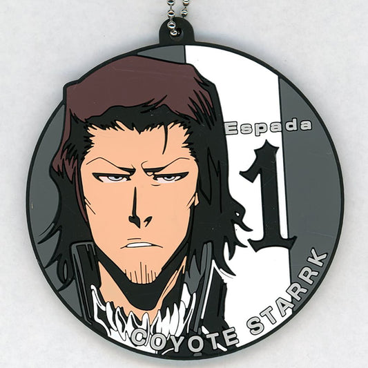 Coyote Starrk Rubber Charm Keychain from Bleach Stirring Souls Vol. 3 Ichiban Kuji G Prize, BANDAI SPIRITS, Approx. 6 cm