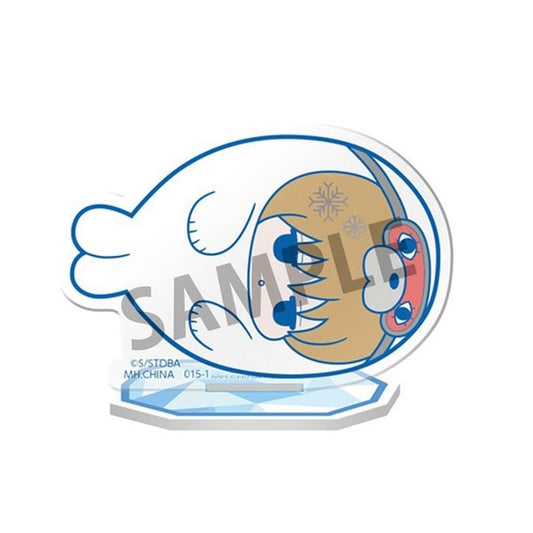 Sougo Okita (Seal) Acrylic Stand - Gintama "Prince Hata and Ice Animals" Series - Length Approx. 60 mm - MegaHouse