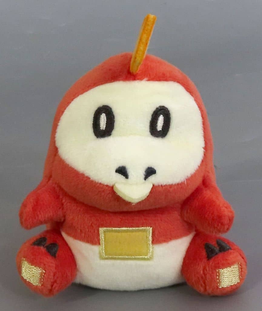 Fuecoco Plush Badge in Poké Ball Case (Pokémon Center Exclusive) vol.1 — Used Plush Badge, ~11.0×7.5×8.2 cm