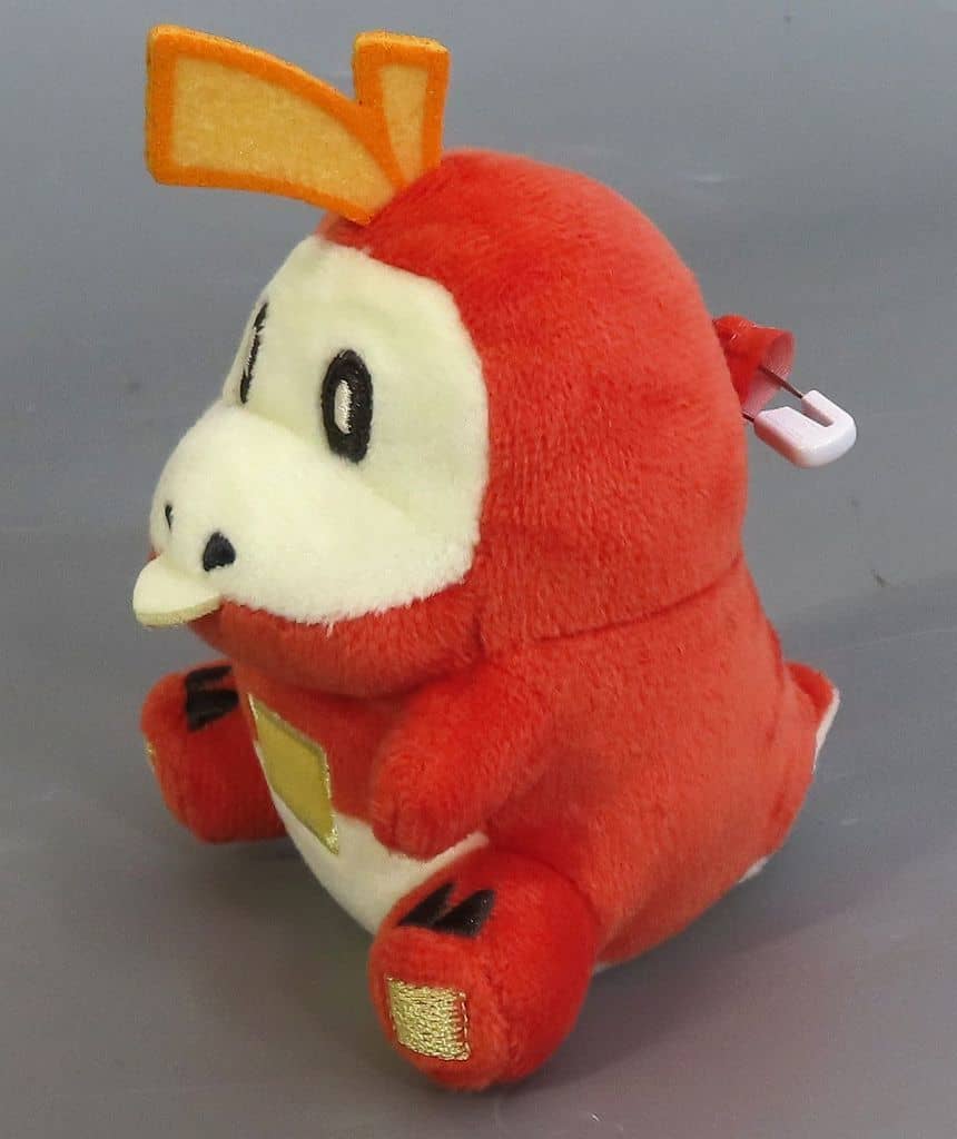 Fuecoco Plush Badge in Poké Ball Case (Pokémon Center Exclusive) vol.1 — Used Plush Badge, ~11.0×7.5×8.2 cm
