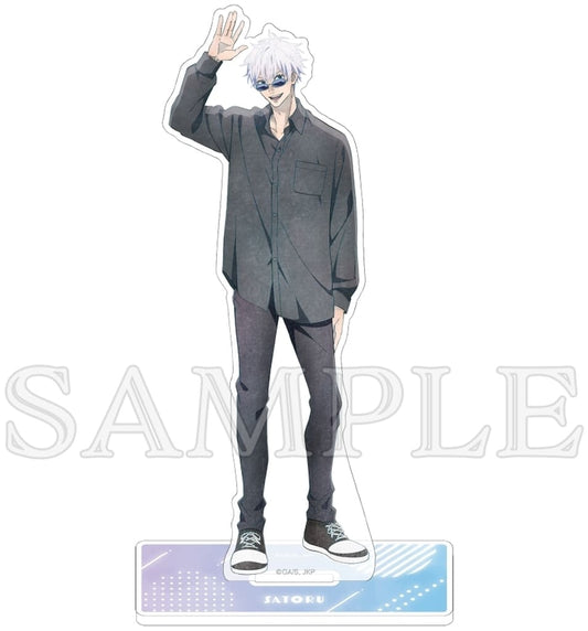 Satoru Gojo Acrylic Stand Emodeco ver. Vol.2 - Jujutsu Kaisen (KADOKAWA, Pre-owned, Approx. 150 x 78 x 3 mm)