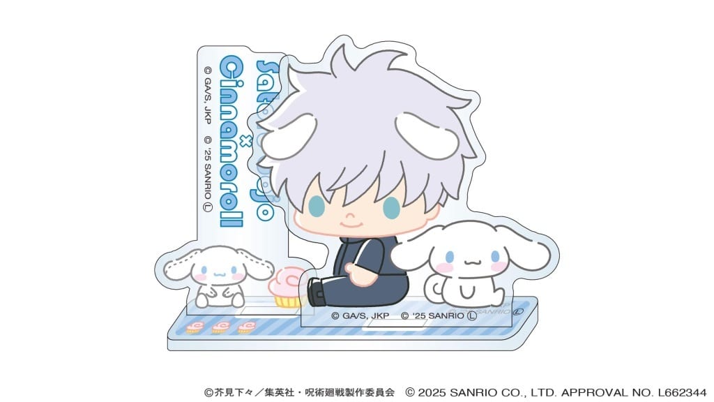 Satoru Gojo × Cinnamoroll Acrylic Stand 2025 Ver. - Jujutsu Kaisen × Sanrio Characters (Approx. 115 x 155 mm)