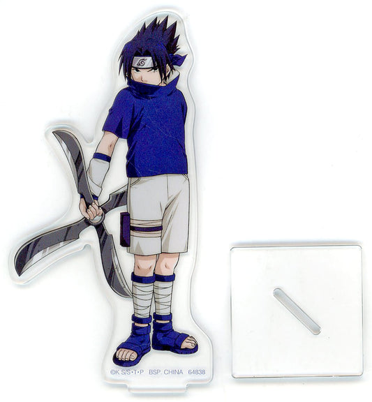 Sasuke Uchiha Acrylic Collection G Prize Acrylic Stand - Naruto Ichiban Kuji Nami no Kuni Edition (Approx. 9–15 cm) - BANDAI SPIRITS (Pre-owned)
