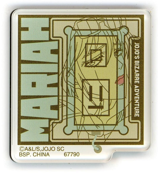 Mariah Acrylic Magnet - Ichiban Kuji JoJo's Bizarre Adventure: Stardust Crusaders -STAND RUSH!- Prize I (BANDAI SPIRITS) - Approx. 4 cm
