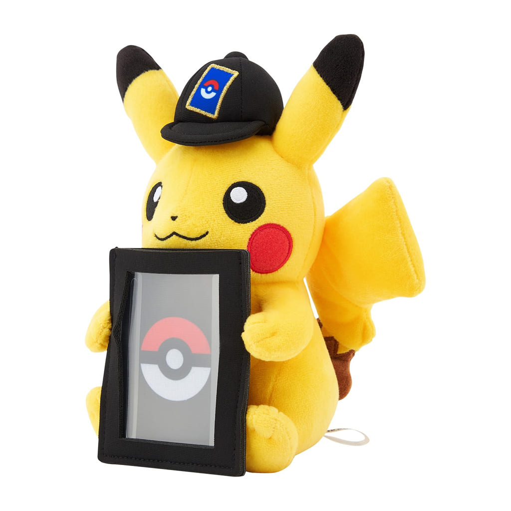 Pikachu Plush Card Stand - Pokémon Center Exclusive Plush Card Holder (Approx 16×12×20.5 cm / 6.3×4.7×8.1 in) Pre-owned