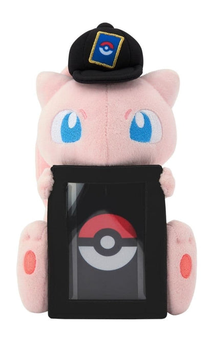 Mew Plush Card Stand - Pokémon Center Exclusive Plush Card Holder (Approx 21cm) - Official Pokémon Merchandise