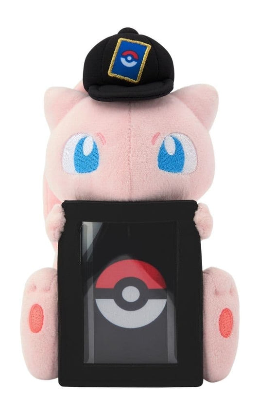 Mew Plush Card Stand - Pokémon Center Exclusive Plush Card Holder (Approx 21cm) - Official Pokémon Merchandise