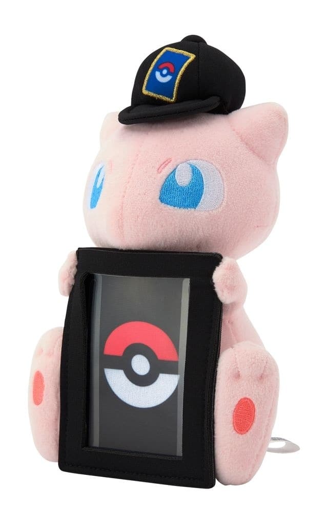 Mew Plush Card Stand - Pokémon Center Exclusive Plush Card Holder (Approx 21cm) - Official Pokémon Merchandise