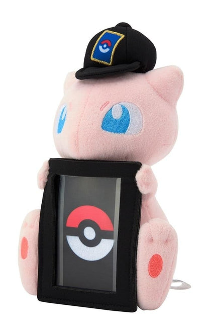 Mew Plush Card Stand - Pokémon Center Exclusive Plush Card Holder (Approx 21cm) - Official Pokémon Merchandise