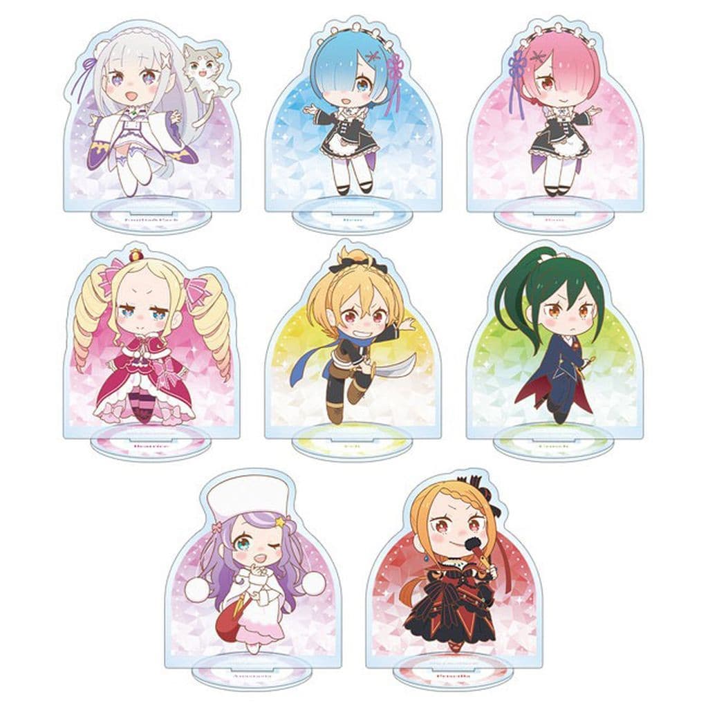 Re:ZERO Trading Chibi Character Acrylic Stand Vol. 2 Complete Set