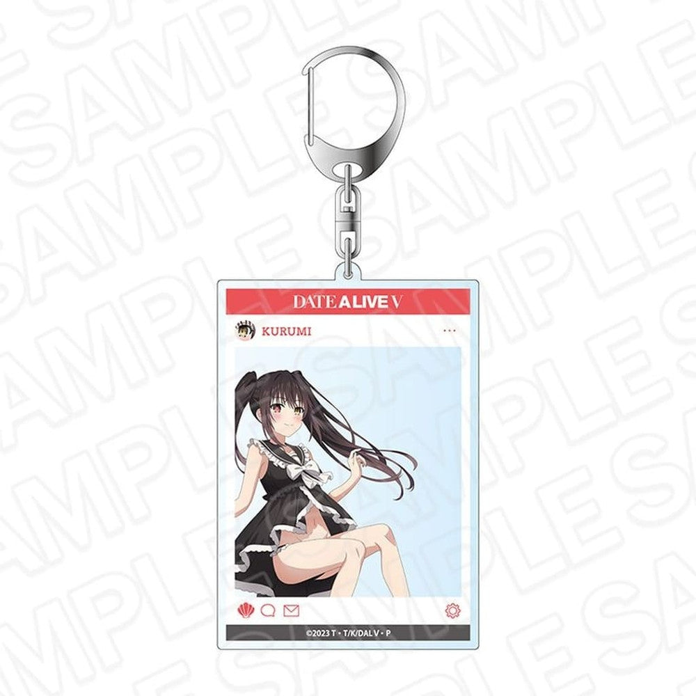 Kurumi Tokisaki SNS-Style Acrylic Keychain - Date A Live V Pop-Up Store (Marine