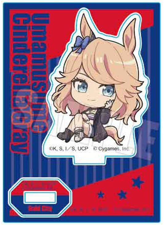 Gold City Pukasshu Mini Acrylic Stand - Umamusume: Cinderella Gray (Bellhouse) Approx 50×70mm - Used