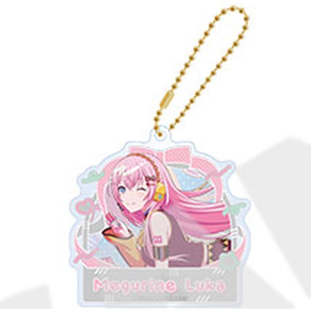 Megurine Luka Acrylic Keychain - Project SEKAI COLORFUL STAGE! Anniversary/Birthday Illustration 2023-2024 (Sega, Approx. 65 x 65 mm)